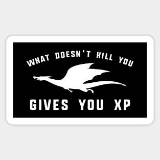 What Doesn't Kill You Gives You XP Roleplaying Addict - Tabletop RPG Vault Sticker